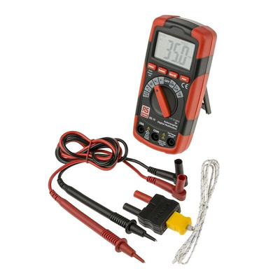 RS PRO RS14 Handheld Digital Multimeter, 10A ac Max, 10A dc Max, 600V ac Max - RS Calibrated