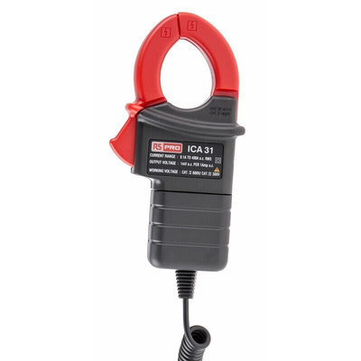 RS PRO Current Clamp, AC Adapter, 400A ac AC Max, Current, Voltage Output