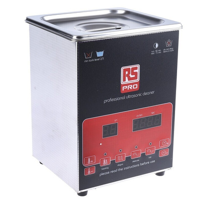 RS PRO Ultrasonic Cleaner, 100W, 2L