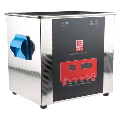 RS PRO Ultrasonic Cleaner, 300W, 9L