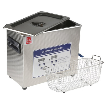 RS PRO Ultrasonic Cleaner, 200W, 6.5L