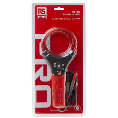 RS PRO Current Probe, AC, Rogowski Coil Adapter, 3kA ac AC Max