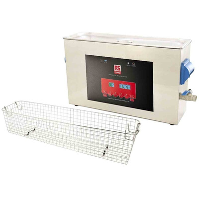 RS PRO Ultrasonic Cleaning Tank, 400W, 10L