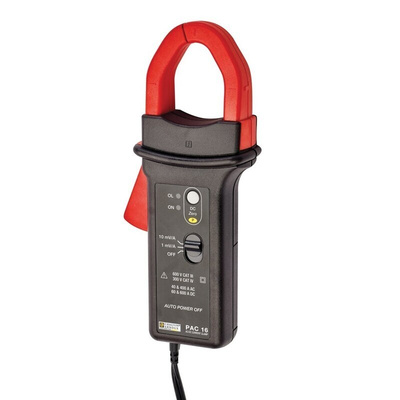 Chauvin Arnoux PAC 16 Current Clamp, 600A dc DC Max, AC/DC Adapter, 400A ac AC Max, Current Output - UKAS Calibrated
