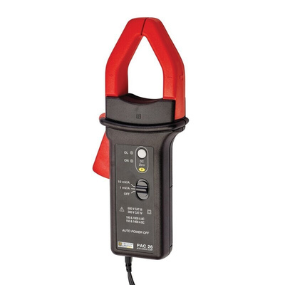 Chauvin Arnoux PAC 26 Current Clamp, 1400A dc DC Max, AC/DC Adapter, 1000A ac AC Max - UKAS Calibrated