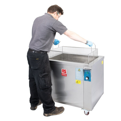 RS PRO 145L Ultrasonic Cleaning Tank, 6000W, 145L