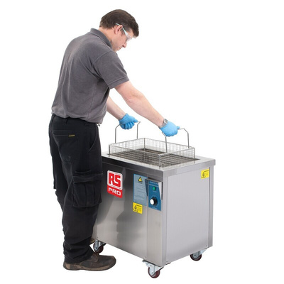RS PRO 57L Ultrasonic Cleaning Tank, 3000W, 57L