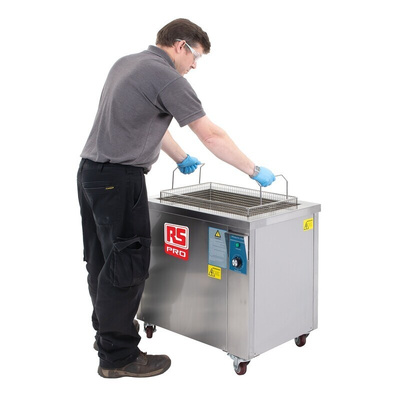 RS PRO 90L Ultrasonic Cleaning Tank, 3000W, 90L