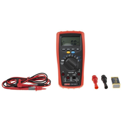 RS PRO IDM98IV Handheld Digital Multimeter, True RMS, 10A ac Max, 10A dc Max, 1000V ac Max