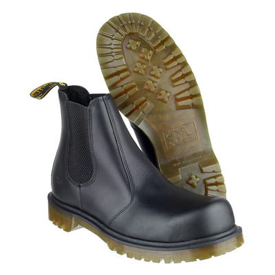 FS27 Dealer Boot 11 | Dr Martens Icon 2228 Black Steel Toe Capped Mens Safety Boots, UK 11, EU 46