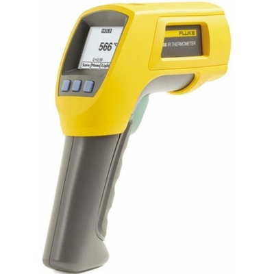 Fluke 566 Infrared Thermometer, Max Temperature +650°C, ±1 %, Centigrade, Fahrenheit With RS Calibration