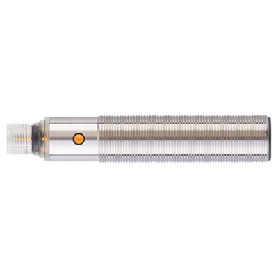 ifm electronic Ultrasonic Barrel-Style Proximity Sensor, M18 x 1, 250 → 1600 mm Detection, PNP Output, 10