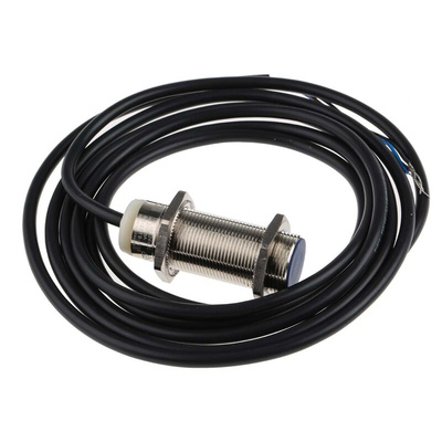 Telemecanique Sensors Inductive Barrel-Style Proximity Sensor, M18 x 1, 5 mm Detection, PNP Output, 12 → 24 V