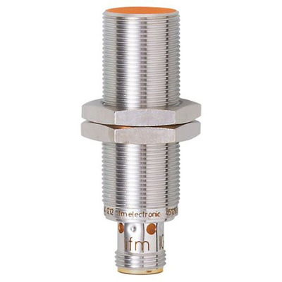 ifm electronic Inductive Barrel-Style Proximity Sensor, M18 x 1, 7.5 mm Detection, PNP & NPN Output, 10 → 30 V