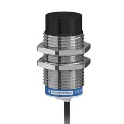 Telemecanique Sensors Inductive Barrel-Style Proximity Sensor, M30 x 1.5, 30 mm Detection, NPN Output, 12 → 48 V