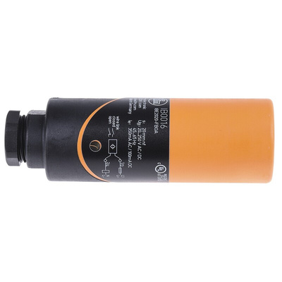 ifm electronic Inductive Barrel-Style Proximity Sensor, 20 mm Detection, 20 → 250 V ac/dc, IP65