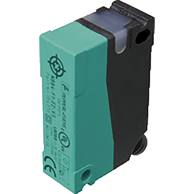 Pepperl + Fuchs Inductive Block-Style Proximity Sensor, 4 mm Detection, PNP Output, 10 → 30 V dc, IP67