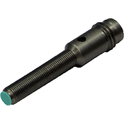 Pepperl + Fuchs Inductive Barrel-Style Proximity Sensor, M5 x 0.5, 1.5 mm Detection, PNP Output, 10 → 30 V dc,