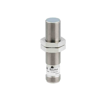 Baumer Inductive Barrel-Style Proximity Sensor, M12 x 1, 6 mm Detection, IO-Link Output, 8 → 36 V dc, IP67