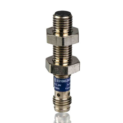 Telemecanique Sensors Inductive Barrel-Style Proximity Sensor, M8 x 1, 2.5 mm Detection, NPN Output, 10 → 36 V