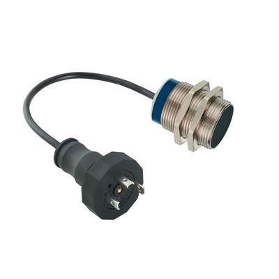 Telemecanique Sensors Inductive Barrel-Style Proximity Sensor, M30 x 1.5, 15 mm Detection, PNP Output, 10 → 58 V