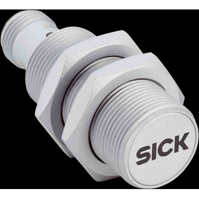Sick Inductive Barrel-Style Proximity Sensor, M18 x 1, 8 mm Detection, PNP Output, 10 → 30 V, IP68