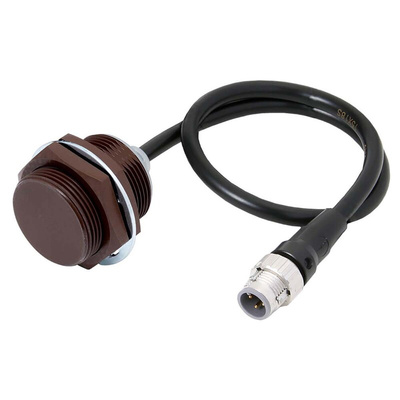 Omron Inductive Barrel-Style Proximity Sensor, M30 x 1.5, 22 mm Detection, NPN Output, 10 → 30 V, IP67