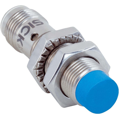 Sick Inductive Barrel-Style Proximity Sensor, M12 x 1, 8 mm Detection, NPN Output, 10 → 30 V, IP68, IP69K