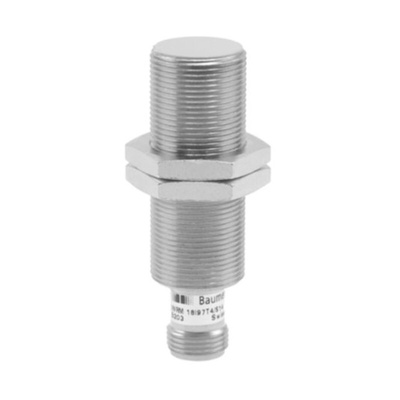 Baumer Inductive Barrel-Style Proximity Sensor, M12 x 1, 4 mm Detection, Voltage Output, 30 V, IP67