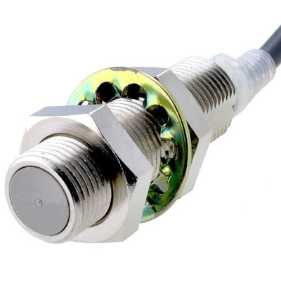 Omron Barrel-Style Inductive Proximity Sensor, M12 x 1, 2 mm Detection, NC Output, 24 → 240 V ac, IP67