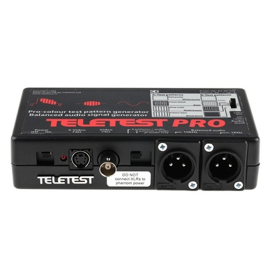 Teletest Pattern Generator Black Burst, Grey Scale, Multi Burst, Red Purity, White Purity Composite 1V Pk-Pk