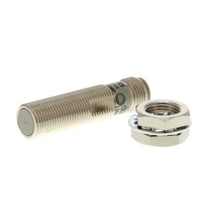 Omron Inductive Barrel-Style Proximity Sensor, M12 x 1, 3 mm Detection, 12 → 24 V dc, IP67