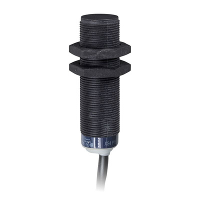 Telemecanique Sensors Inductive Barrel-Style Proximity Sensor, M18 x 1, 8 mm Detection, PNP Output, 12 → 48 V,