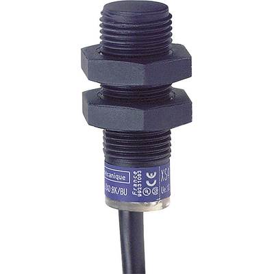 Telemecanique Sensors Inductive Barrel-Style Proximity Sensor, 4 mm Detection, 24 V dc, IP68