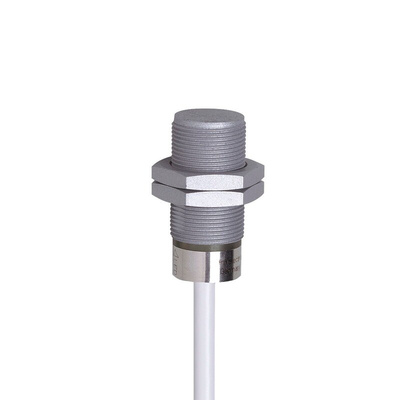 ifm electronic Inductive Barrel-Style Inductive Proximity Sensor, M18 x 1, 6 mm Detection, PNP & NPN Output, 10