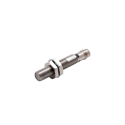 Omron Inductive Barrel-Style Inductive Proximity Sensor, M8 x 1, 2 mm Detection, PNP Output, IP67, IP69K