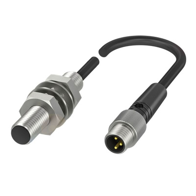 BALLUFF BES Series Inductive Barrel-Style Inductive Proximity Sensor, M8 x 1, 2mm Detection, PNP Output, 10 → 30