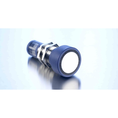 Microsonic MIC Series Ultrasonic Barrel-Style Ultrasonic Sensor, M30 x 1.5, 5000 mm Detection, PNP Output, 9 →