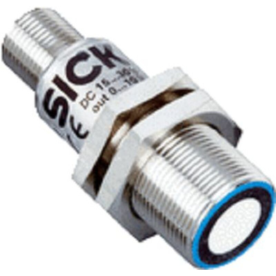 Sick UM-18 Series Ultrasonic Barrel-Style Ultrasonic Sensor, M18 x 1, 20 → 150 mm Detection, NPN, PNP Output, 10