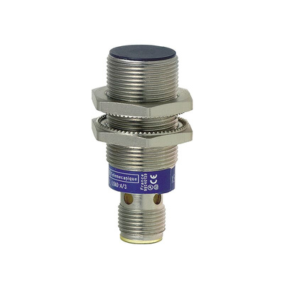 Telemecanique Sensors Inductive Barrel-Style Inductive Proximity Sensor, M18 x 1, 10 mm Detection, PNP Output, 24 V