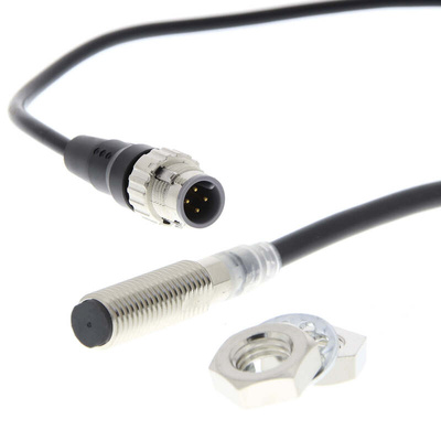 Omron Inductive Barrel-Style Proximity Sensor, M8 x 1, 9 mm Detection, NPN, PNP Output