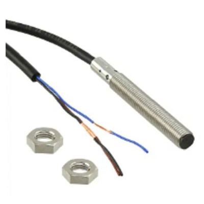 Omron Inductive Barrel-Style Proximity Sensor, M8 x 1, 2 mm Detection, PNP Output