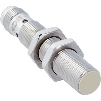 Sick IMF Series Inductive Barrel-Style Inductive Proximity Sensor, M12 x 1, 4 mm Detection, PNP Output, 10 → 30