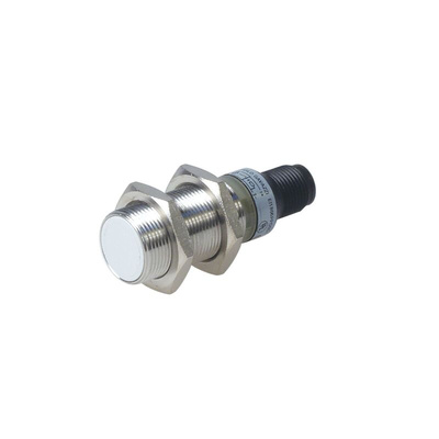 Carlo Gavazzi EI18 Series Inductive Barrel-Style Inductive Proximity Sensor, M18 x 1, 5 mm Detection, NPN Output, 10