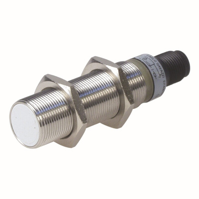 Carlo Gavazzi EI18 Series Inductive Barrel-Style Inductive Proximity Sensor, M18 x 1, 5 mm Detection, NO Output, 20