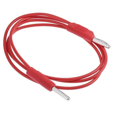 RS PRO Test lead, 2.5A, 50V ac, Red, 1m Lead Length