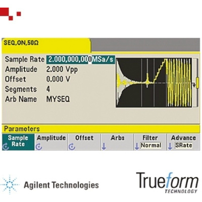 Keysight Arbitary Waveform Capability for 2 Channel Models for 33500B Series Signal Generators