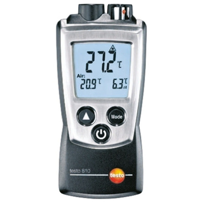 Testo 810 Infrared Thermometer, Max Temperature +300°C, ±2 %, Centigrade With RS Calibration