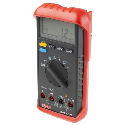 RS PRO IDM103N Handheld Digital Multimeter, 10A ac Max, 10A dc Max, 1000V ac Max