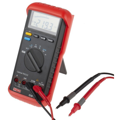 RS PRO IDM103N Handheld Digital Multimeter, 10A ac Max, 10A dc Max, 1000V ac Max